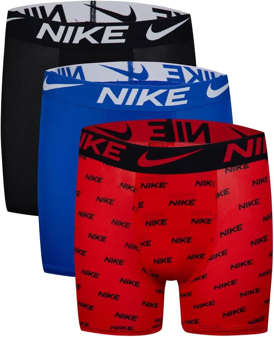 Nike Big Kids Dri-Fit Boxers 3-Pack - Stay Dry & Cool