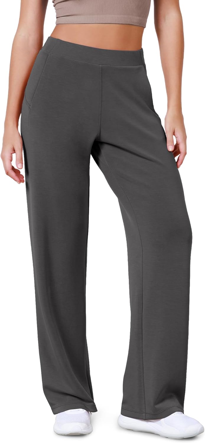 ODODOS Women's Modal Soft Wide Leg Pants for Casual Comfort