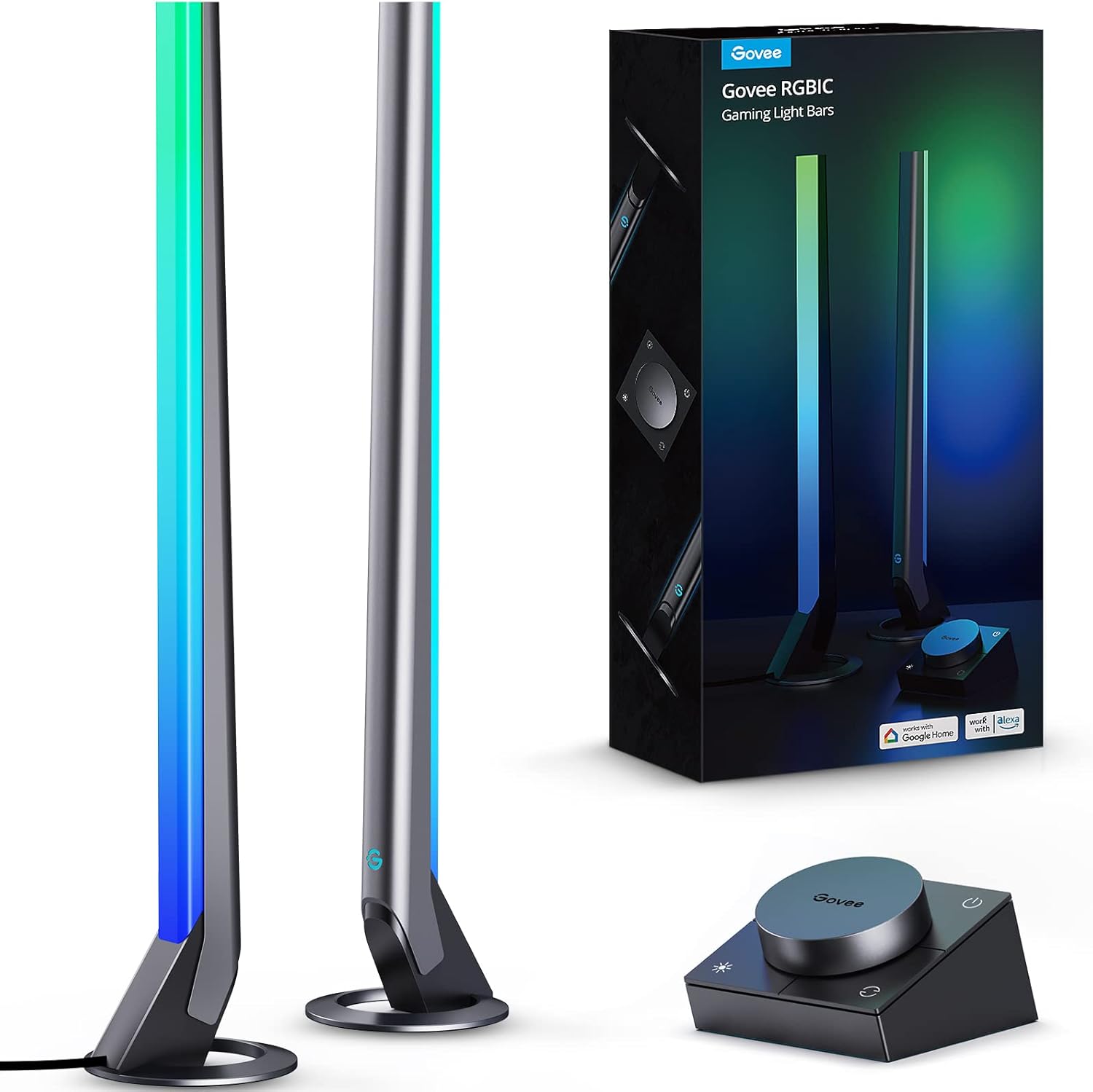 Govee RGBIC Gaming Light Bars: Smart, Music Sync, 60+ Scenes