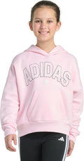 adidas Girls' Fleece Colorblock Hooded Sweatshirt - Cozy Layering