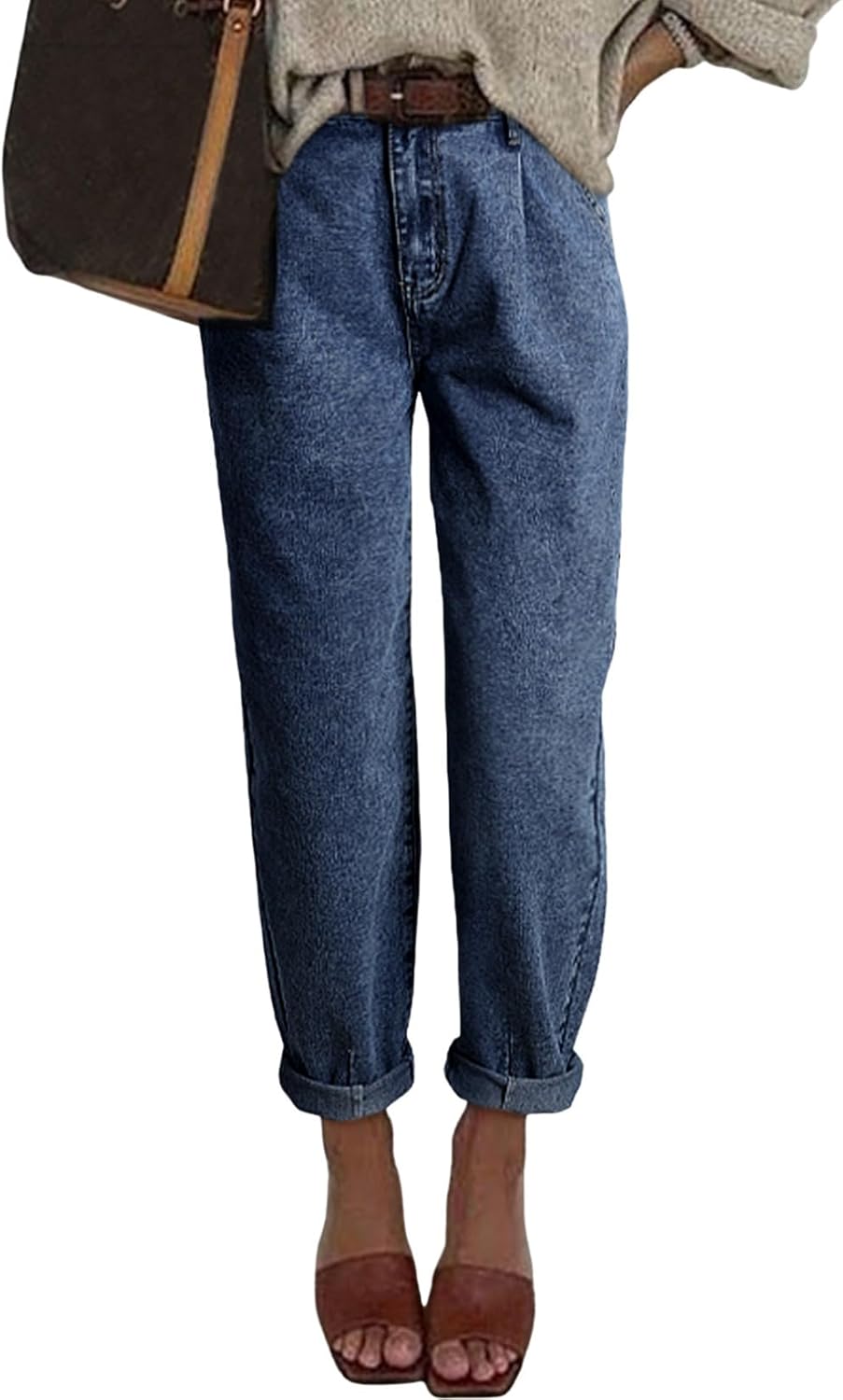 Astylish Womens High Waisted Baggy Jeans for Stylish Comfort