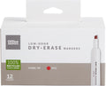100% Recycled Low-Odor Dry-Erase Markers, Chisel Point, Red - Pack