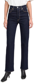Levi's Women's Ribcage Full Length Jeans - High Rise, Leg-Lengthening