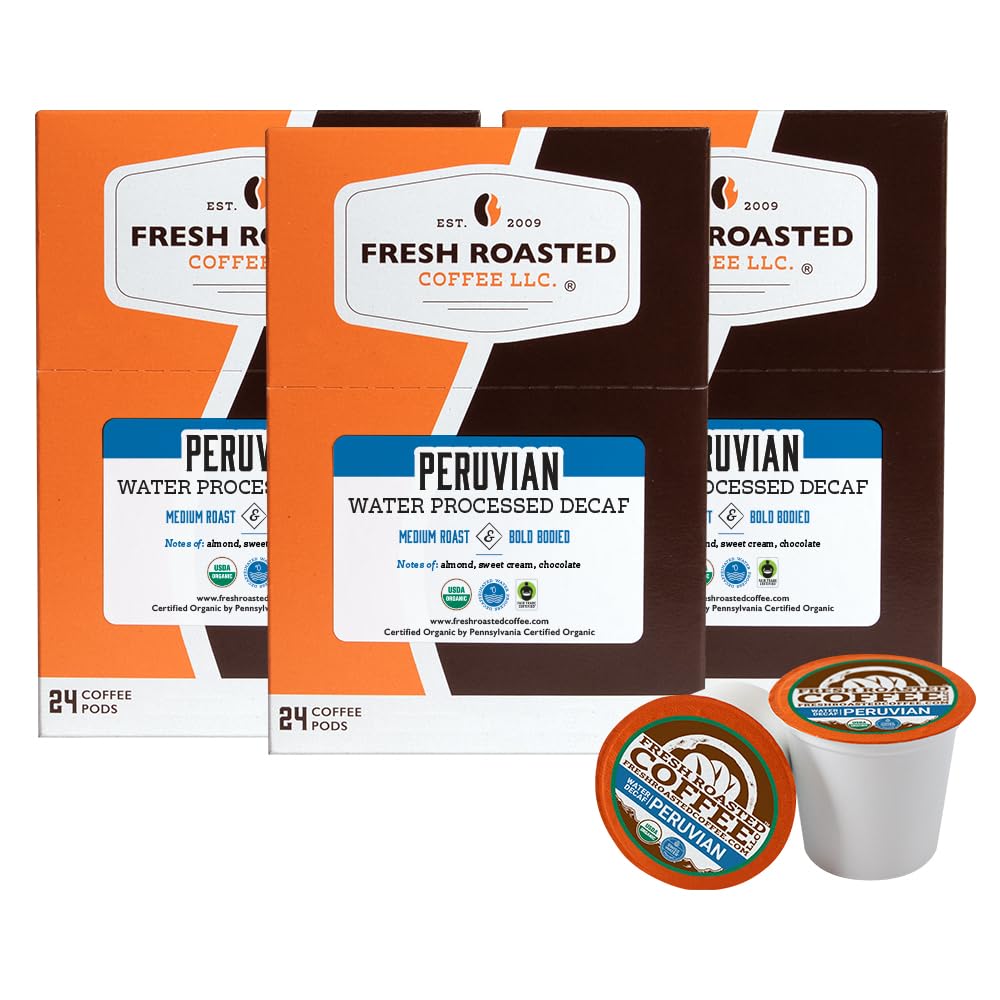 Organic Peru Water-Processed Decaf Coffee Pods for K Cups