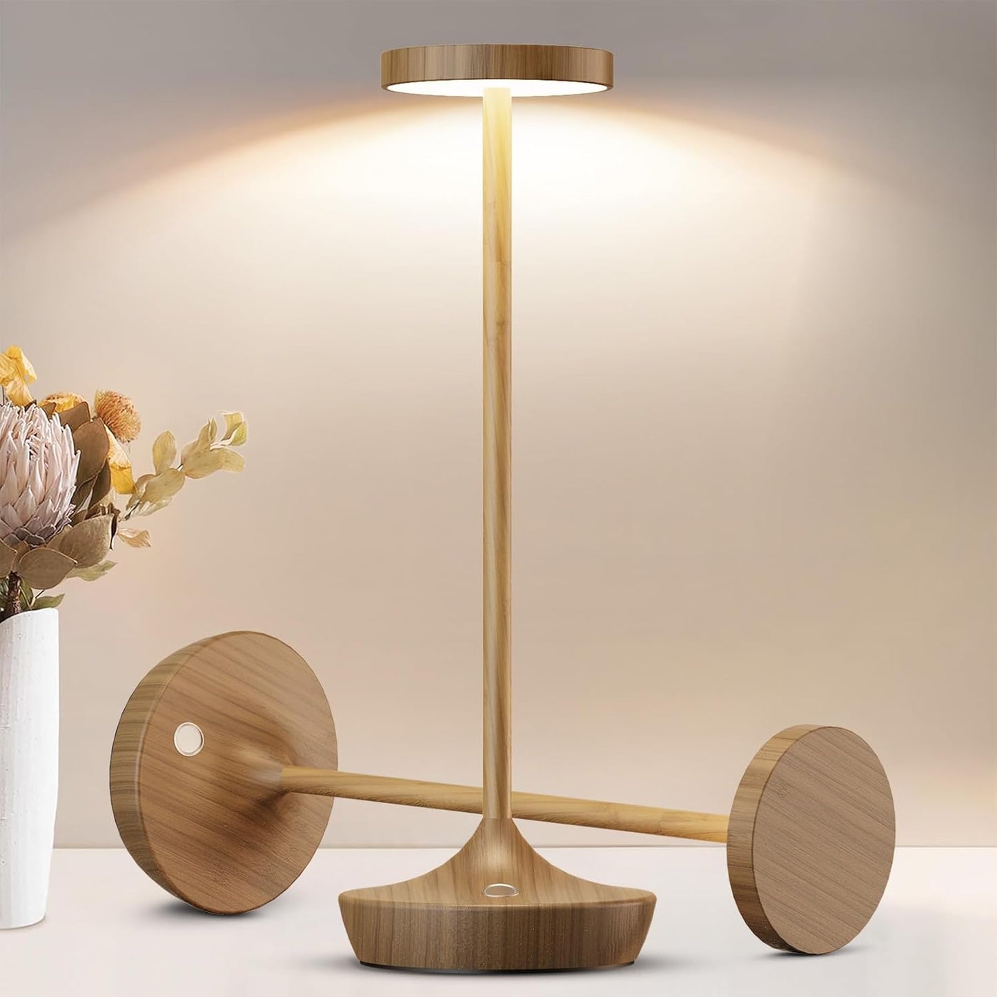 Cordless Table Lamps Rechargeable with Touch Control and Dimming