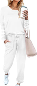 Ekouaer Sweatsuits Womens Loungewear Set - Comfortable 2-Piece Pajama