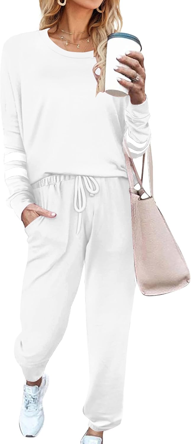 Ekouaer Loungewear Set for Women: Cozy Pajamas with Pockets