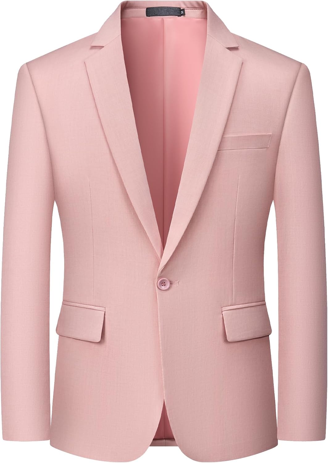 MAGE MALE Men's One Button Suit Jacket for Elegant Style