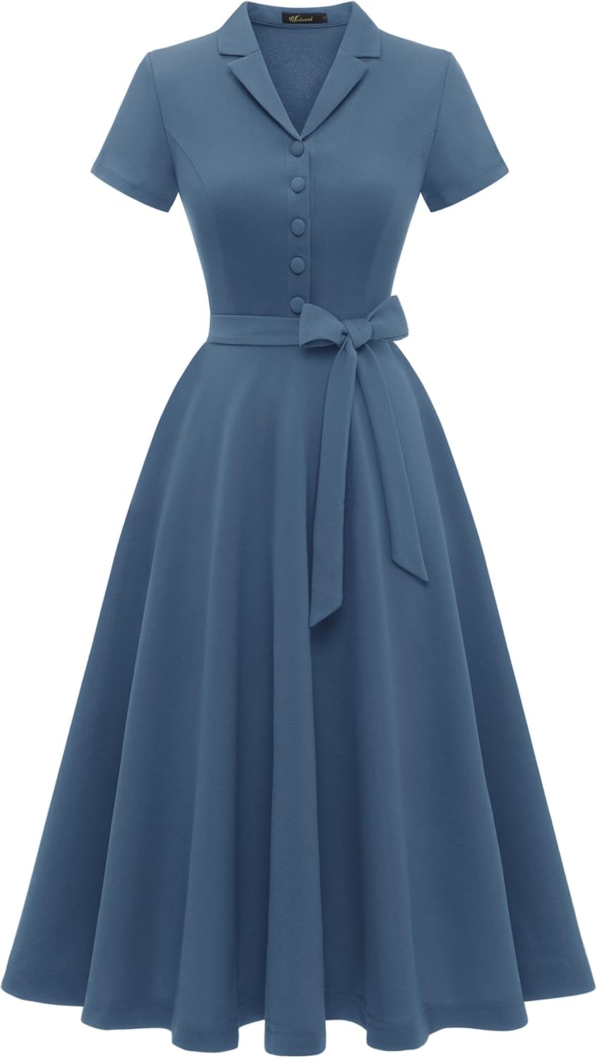 Wedtrend Women's Vintage Tea Dress for Cocktail and Casual Events