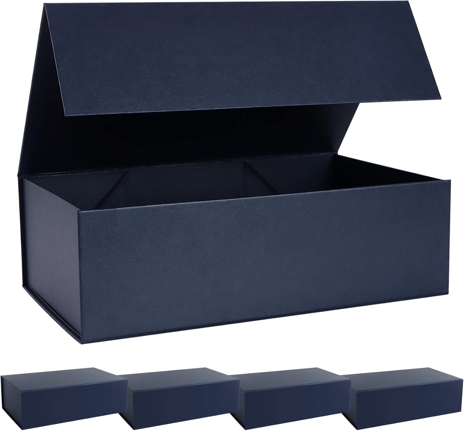 Navy Blue Gift Box with Magnetic Lids for Any Occasion