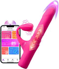 Thrusting Dildo Vibrator App Control - 4 Thrusting & 10 Vibes