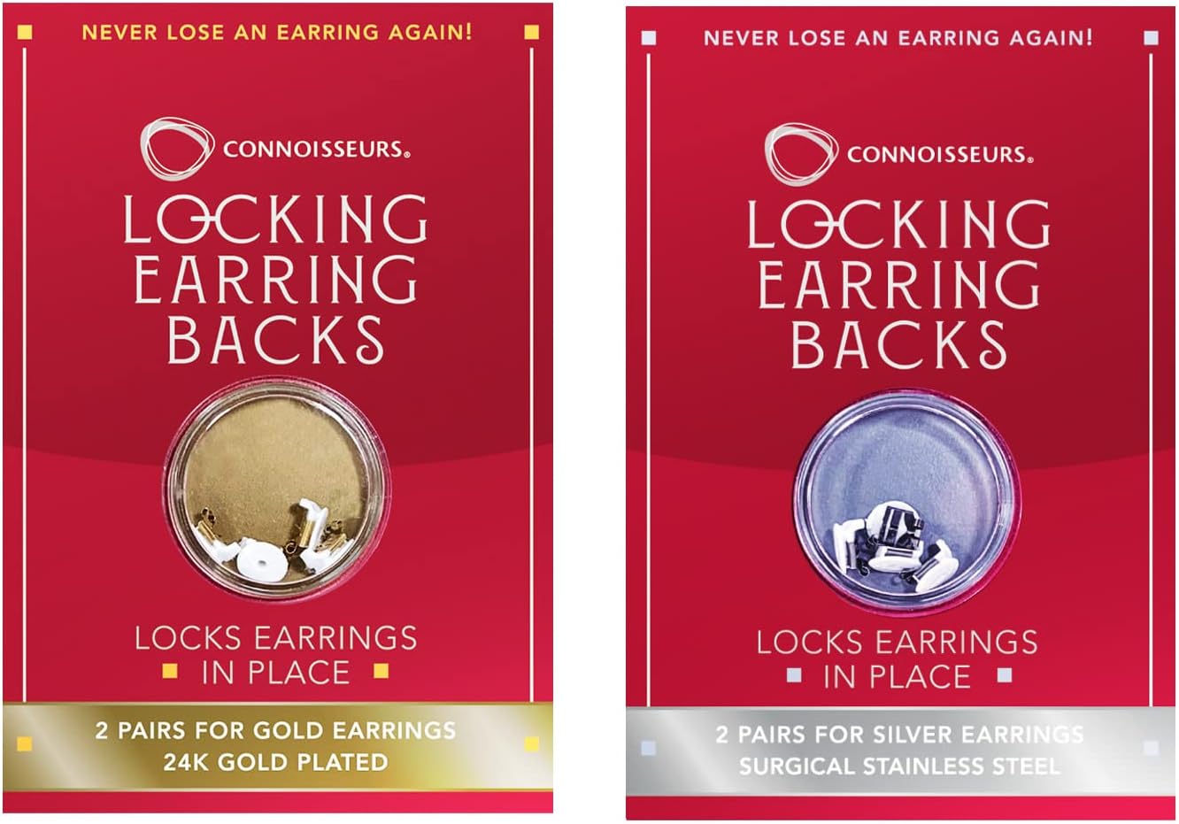 Locking Earring Backs for Secure and Comfortable Earring Wear