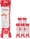 Brabantia PerfectFit Trash Bags Size Y/5.3 Gal - Thick Drawstring Bags