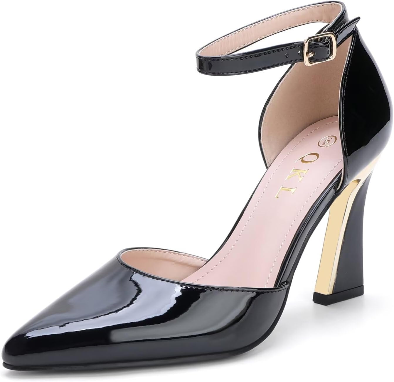 QKL Women's Closed Toe Pointed Heels Pumps for Every Occasion