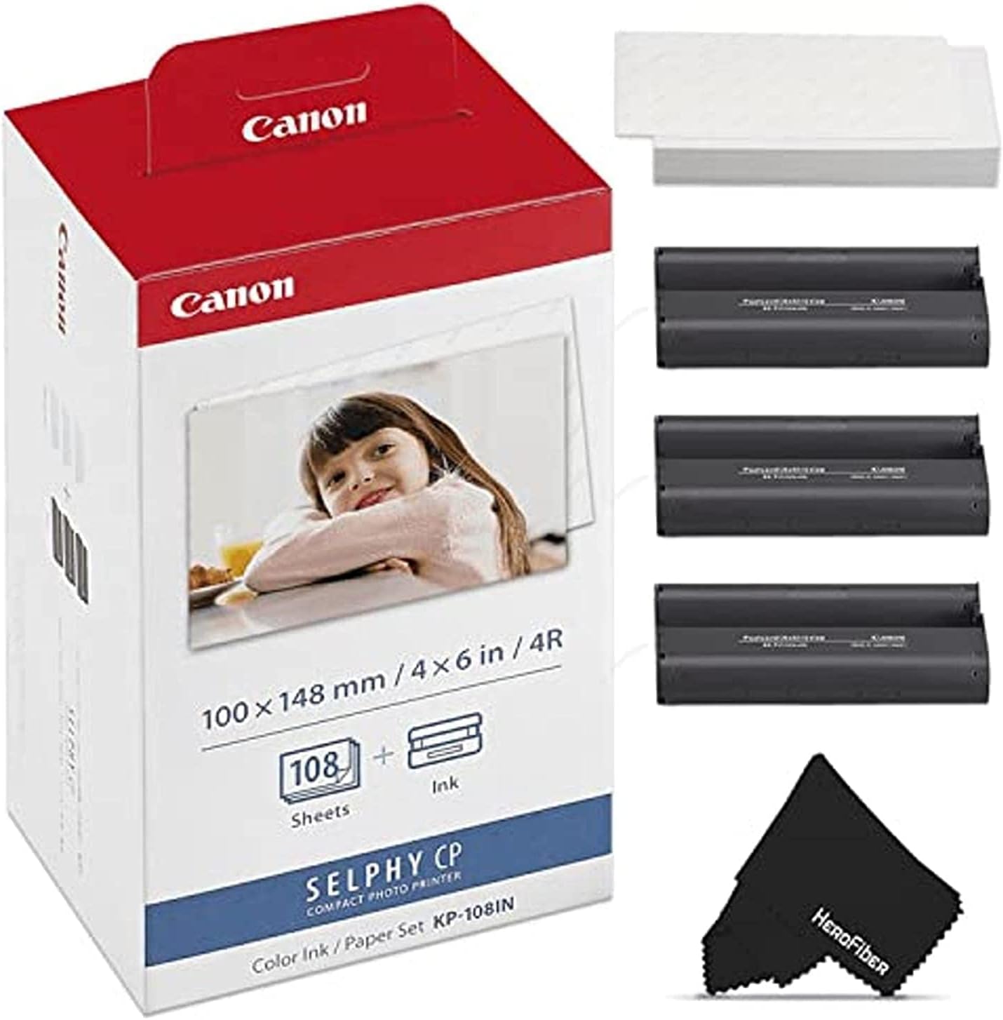 Canon KP-108IN Ink/Paper Set for Stunning Postcard Prints