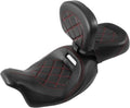 TCT-MOTORPARTS Low-Profile Driver Passenger Seat for Harley Touring