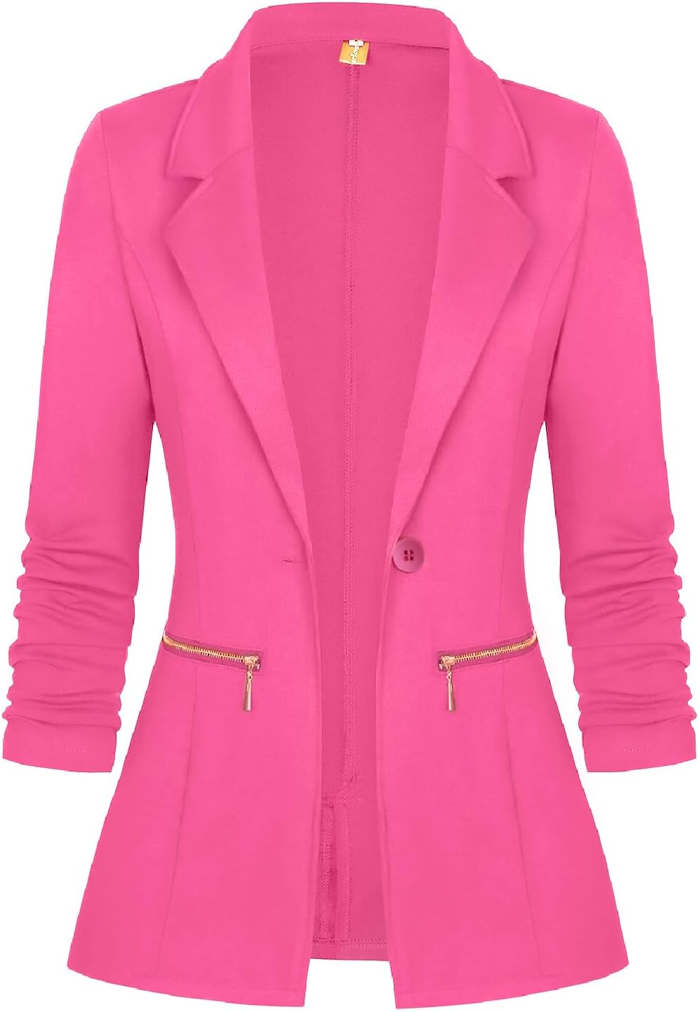 Genhoo Women's Long Sleeve Blazer Open Front Cardigan Jacket