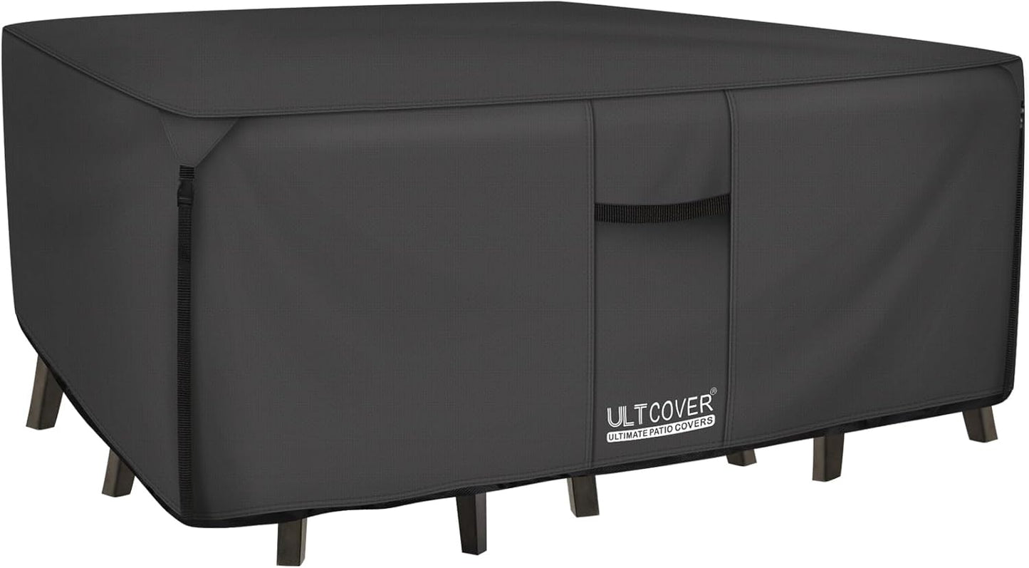 ULTCOVER Heavy Duty Rectangular Patio Table and Chair Cover