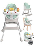 8-in-1 Convertible High Chair: Sensory Exploration & Mobility for Babies