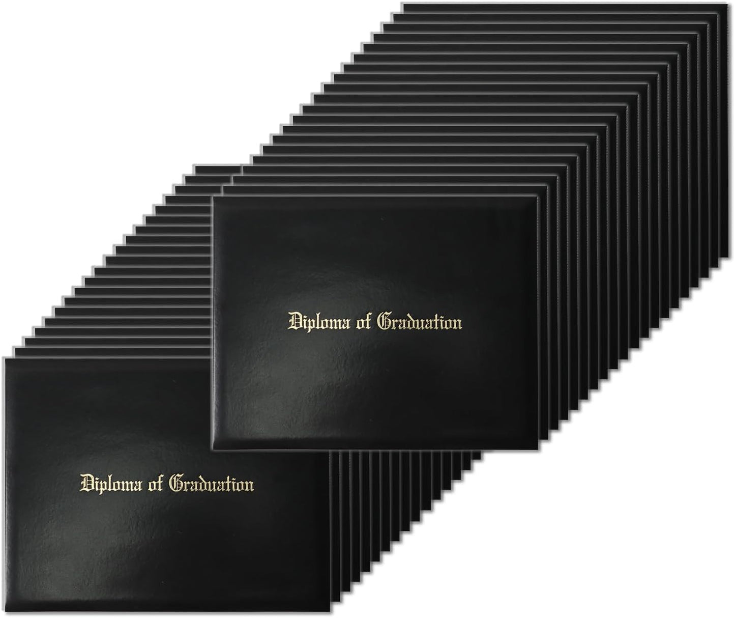 Diploma Holder for Graduation Certifications - 40-Pack Black