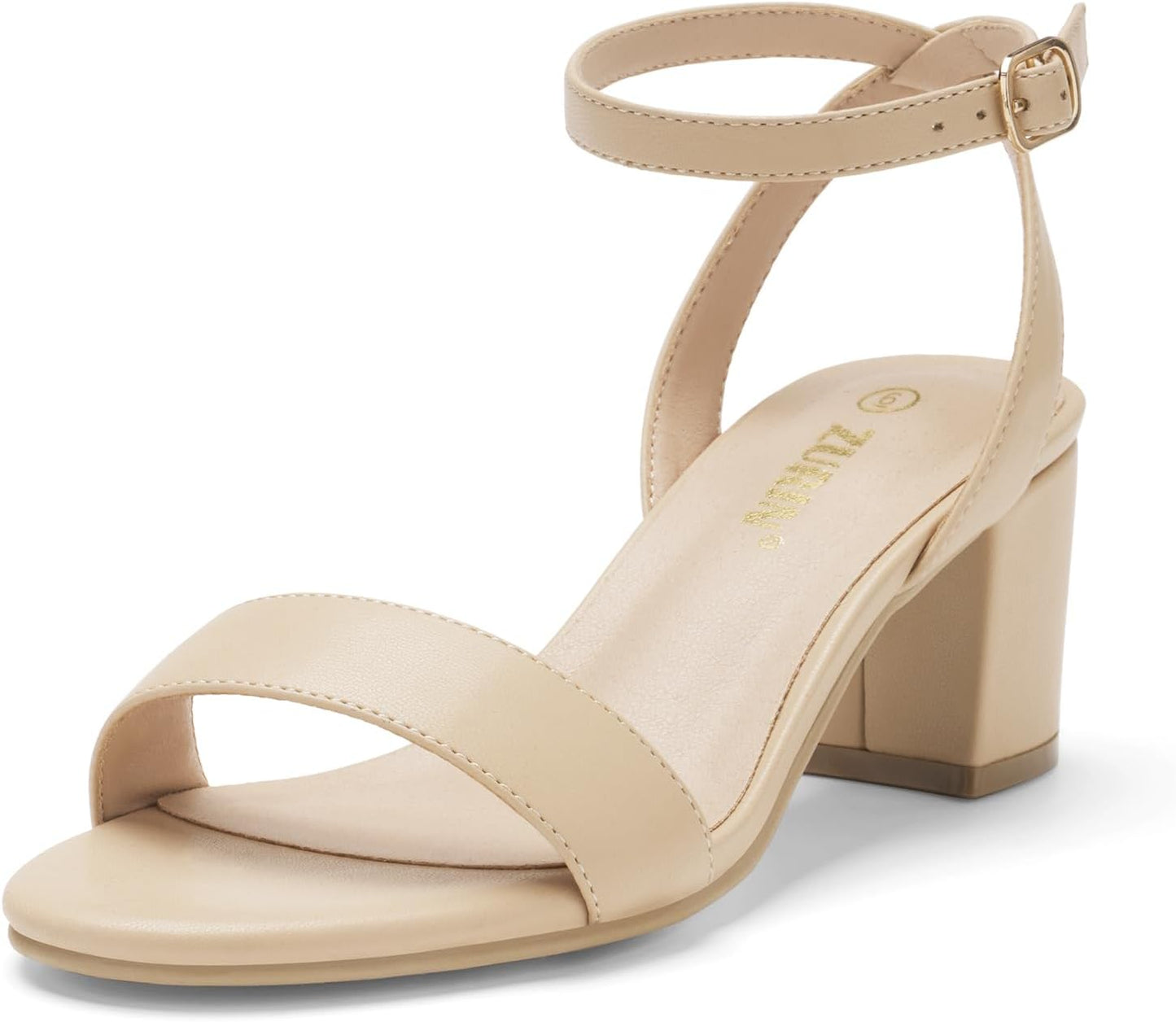 Stylish ZURIN Women's Black Low Block Heels for Any Occasion