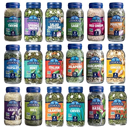 Litehouse Freeze-Dried Herbs Variety Gift Pack for Cooking