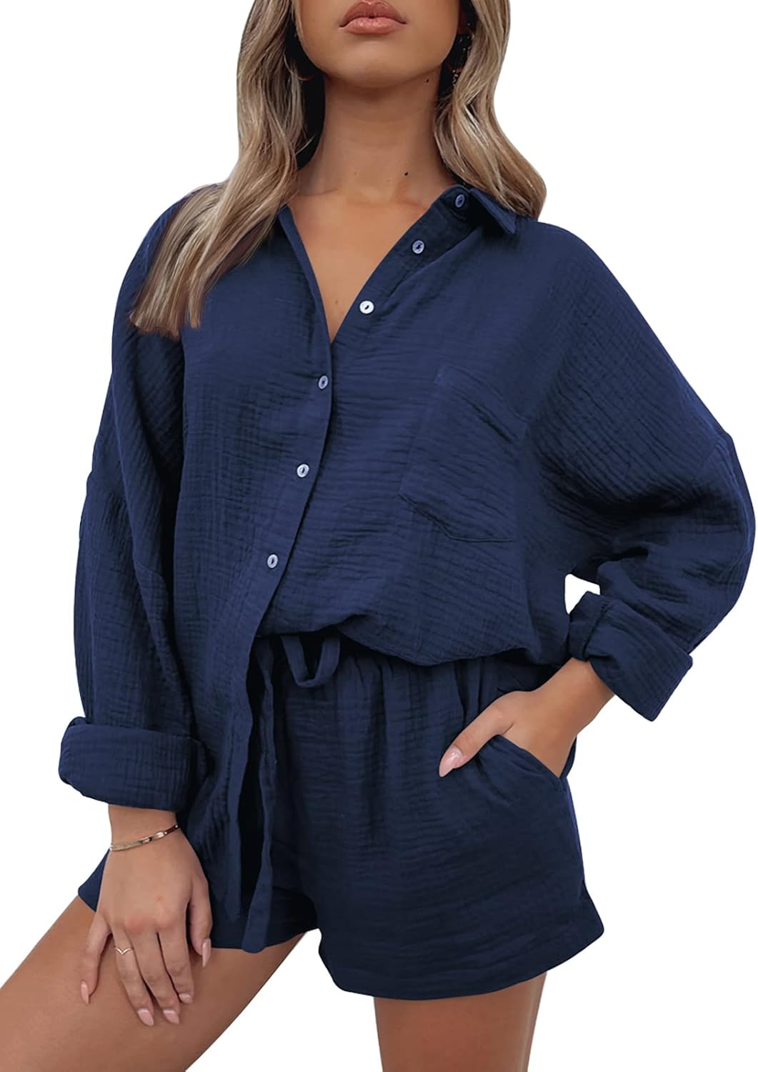 Oversized 2 Piece Lounge Wear Set for Women by AUTOMET