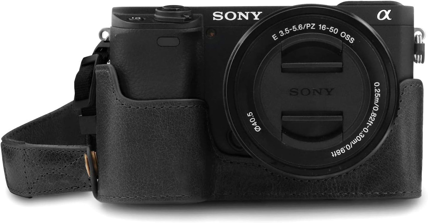 MegaGear MG1641 Ever Ready Leather Camera Half Case for Sony
