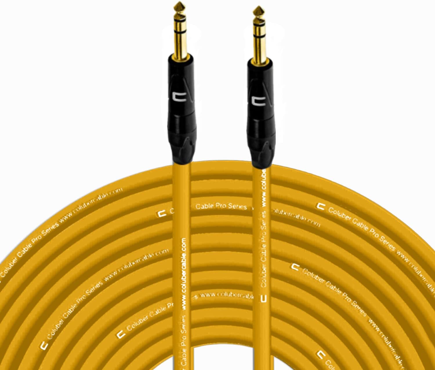 Coluber Cable 1/4 TRS Male to Male - 100 Feet for Musicians