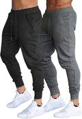 BUXKR Men's Slim Joggers Workout Pants - Slim Fit Athletic