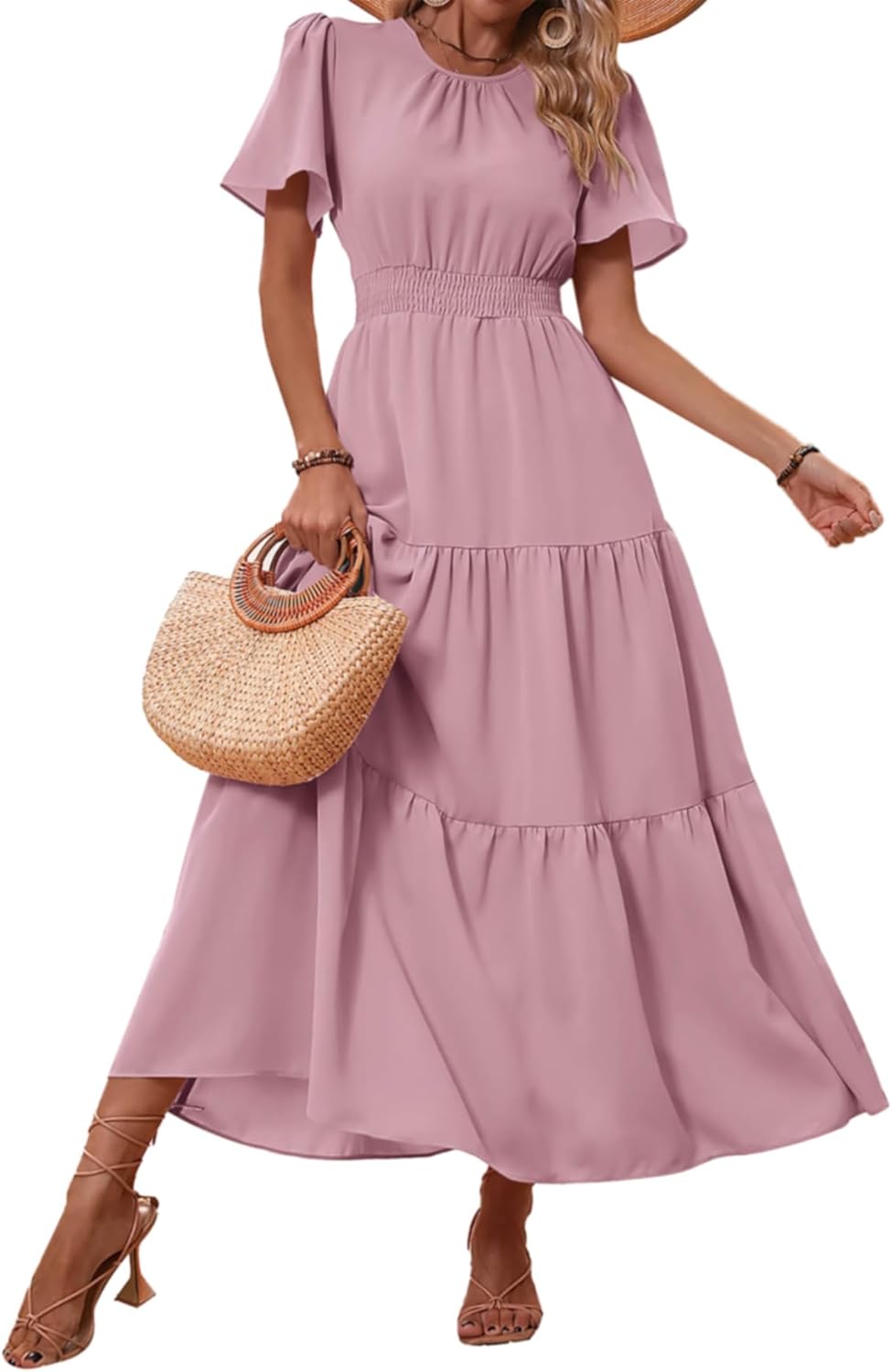 PRETTYGARDEN Women's Floral Maxi Dress for Summer Fun