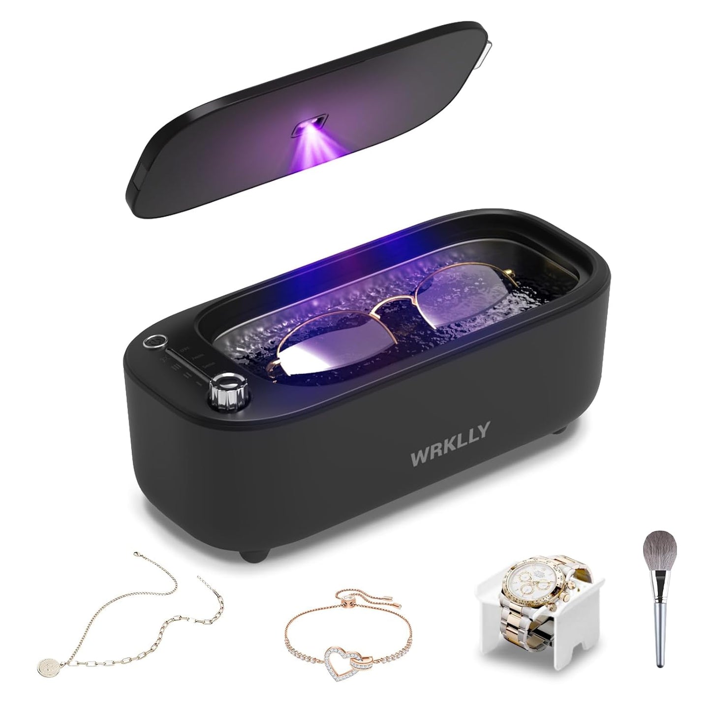 Ultrasonic Jewelry Cleaner with 50KHz Technology for Deep Clean