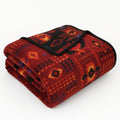 Sacred Thread Fleece Blanket 87in x 95in - Reversible South Western