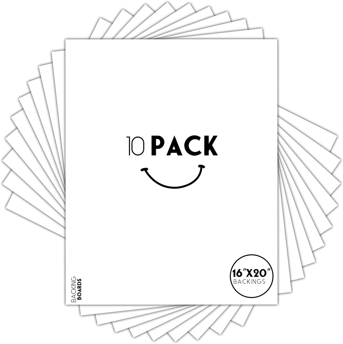 16x20 White Backing Board Pack for Frames and Pictures
