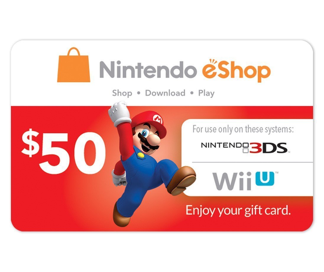 Nintendo Eshop Prepaid Card $50 for 3ds or Wii U - Instant Access