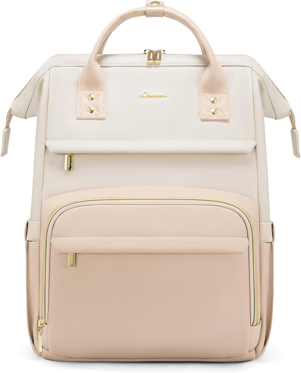 LOVEVOOK Leather Laptop Backpack for Women - Stylish & Functional