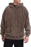 Bobeutou Oversized Hoodie Men Vintage Cotton Baggy Pullover Fashion
