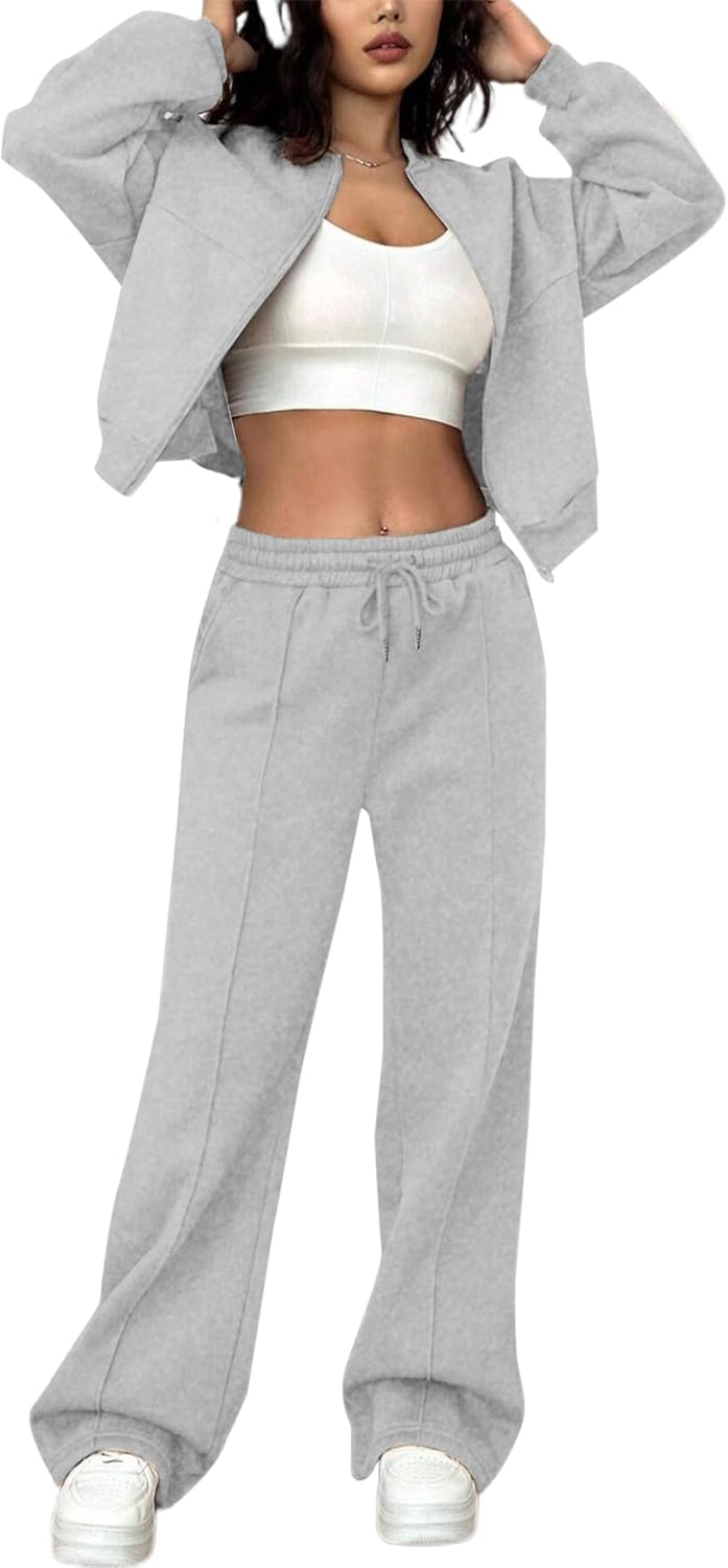 LovelyWholesale Women Sweatsuits 2 Piece Set for Comfort and Style