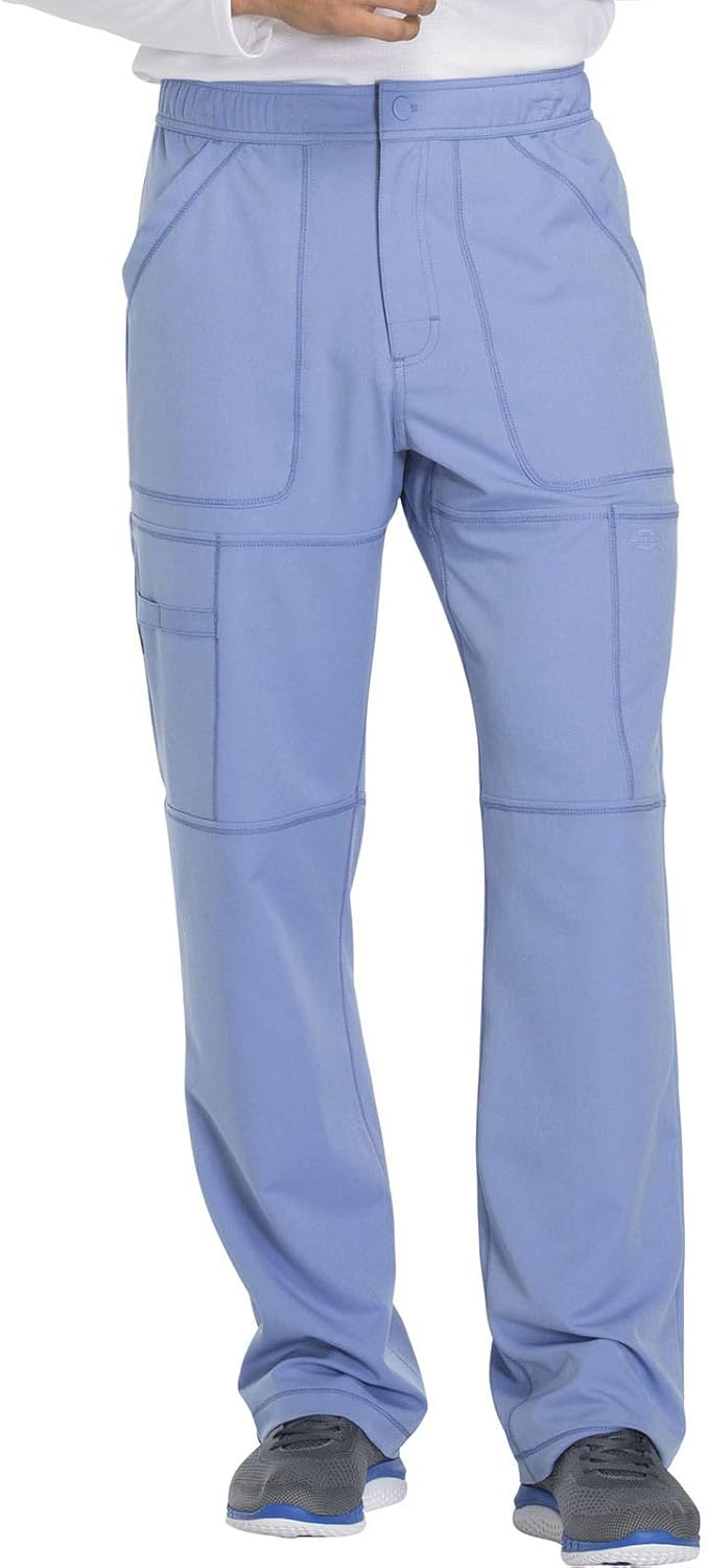Dickies Dynamix Scrub Pants for Men with Zip Fly and Stretch