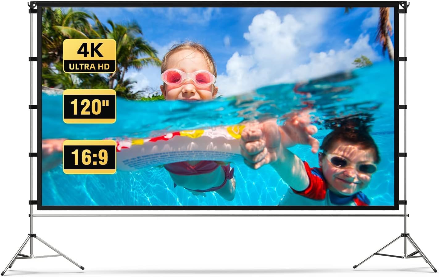 Vamvo 120 Outdoor Projector Screen: Portable Cinema Anywhere
