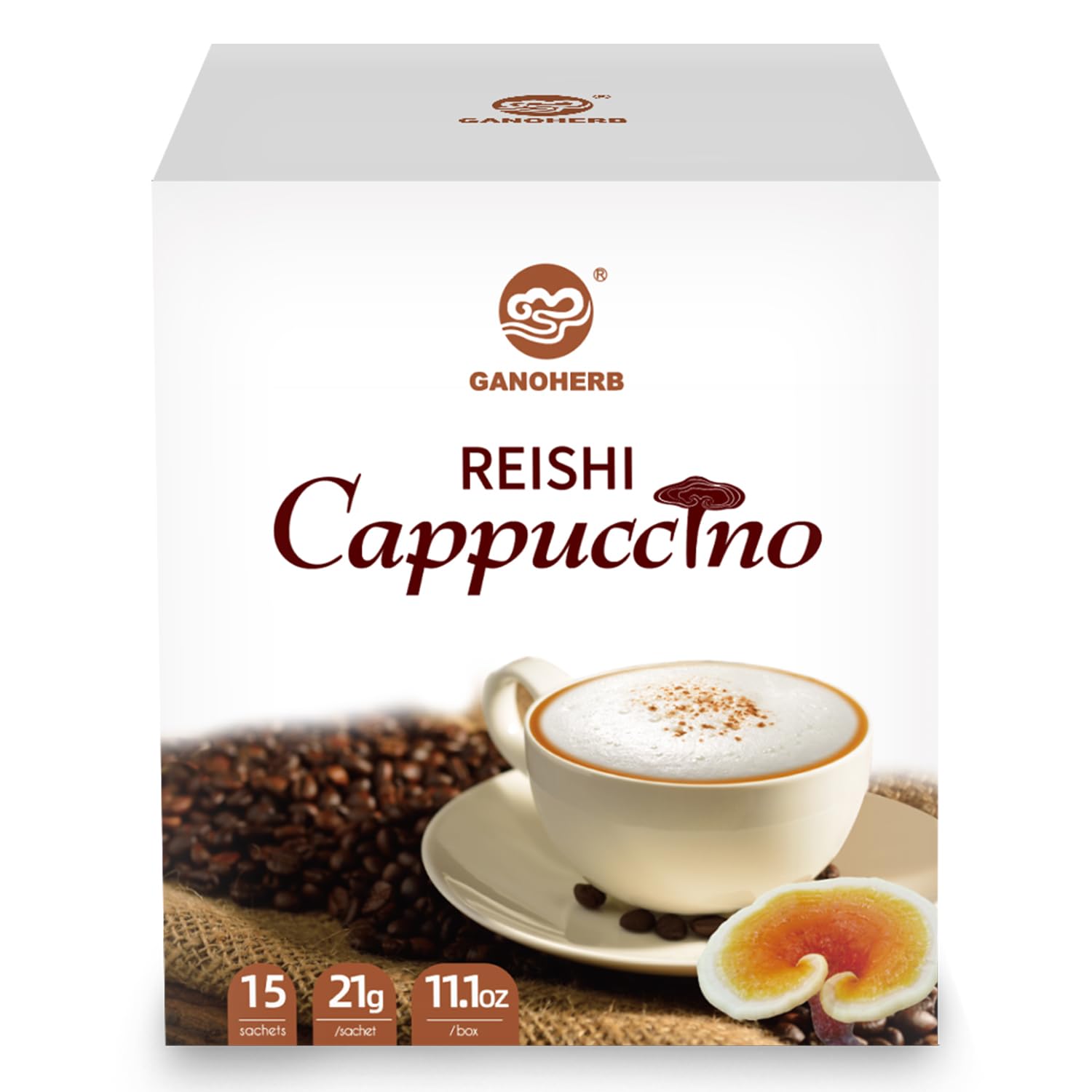 GANOHERB Reishi Cappuccino Mix: Stress Relief & Immune Support
