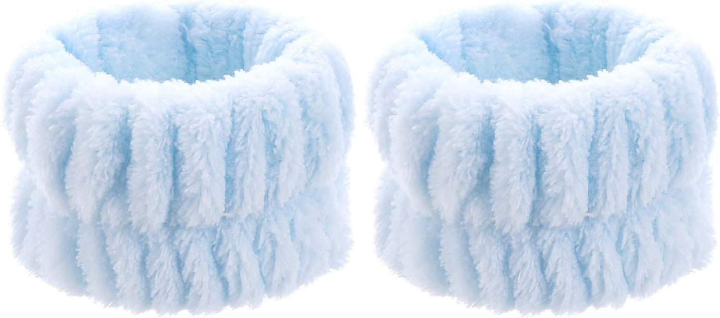 Microfiber Face Washing Wristbands Set - No More Spills! 