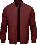 Men's Lightweight Bomber Jacket - Windproof Casual Golf Layer