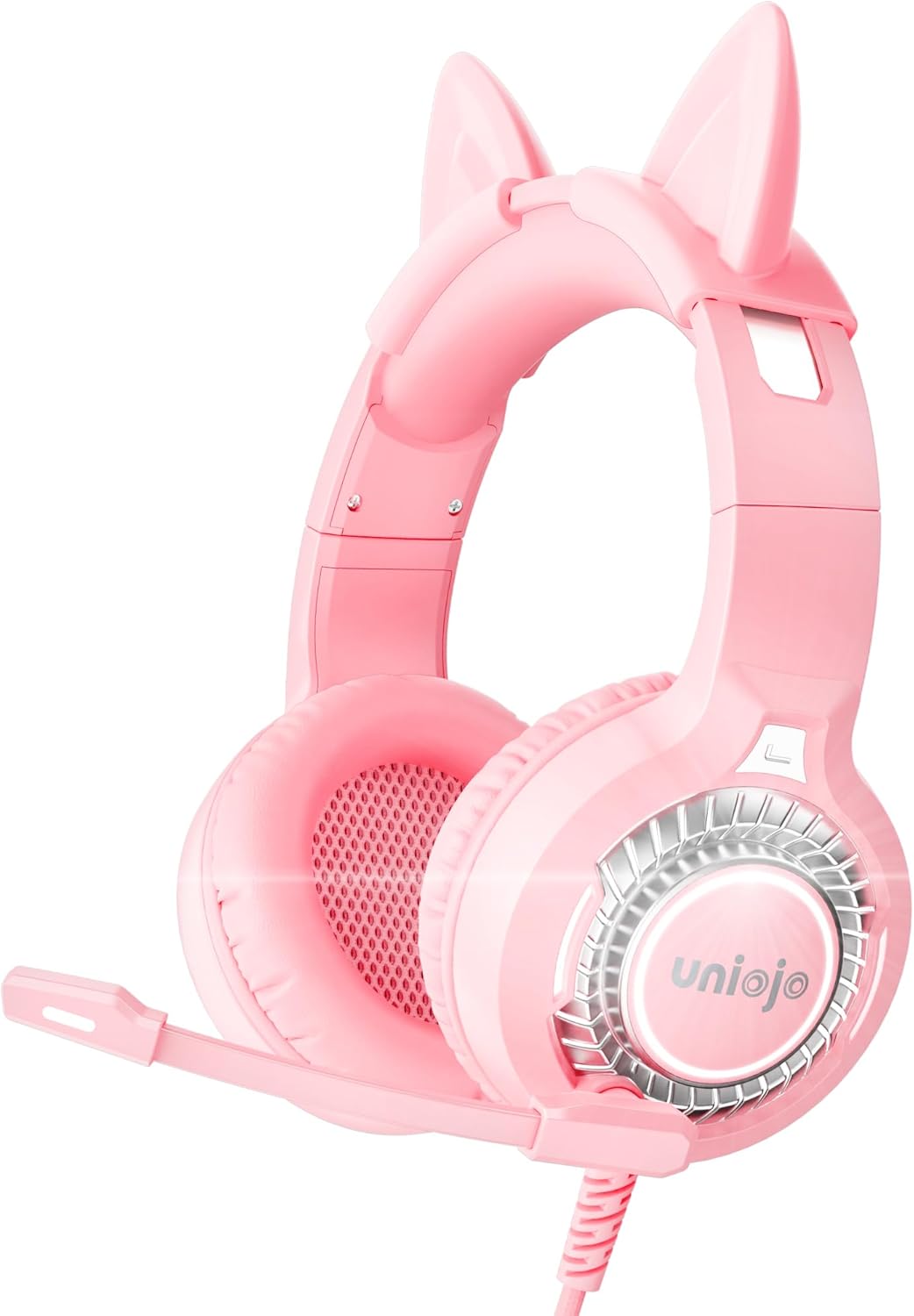 UNIOJO Pink Gaming Headset: Immersive Sound