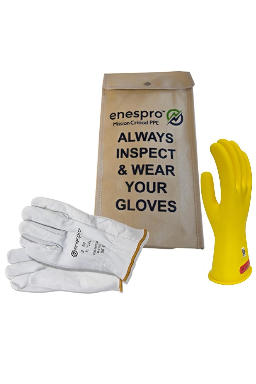 Enespro Class 0 Yellow Rubber Voltage Insulating Glove Kit Review