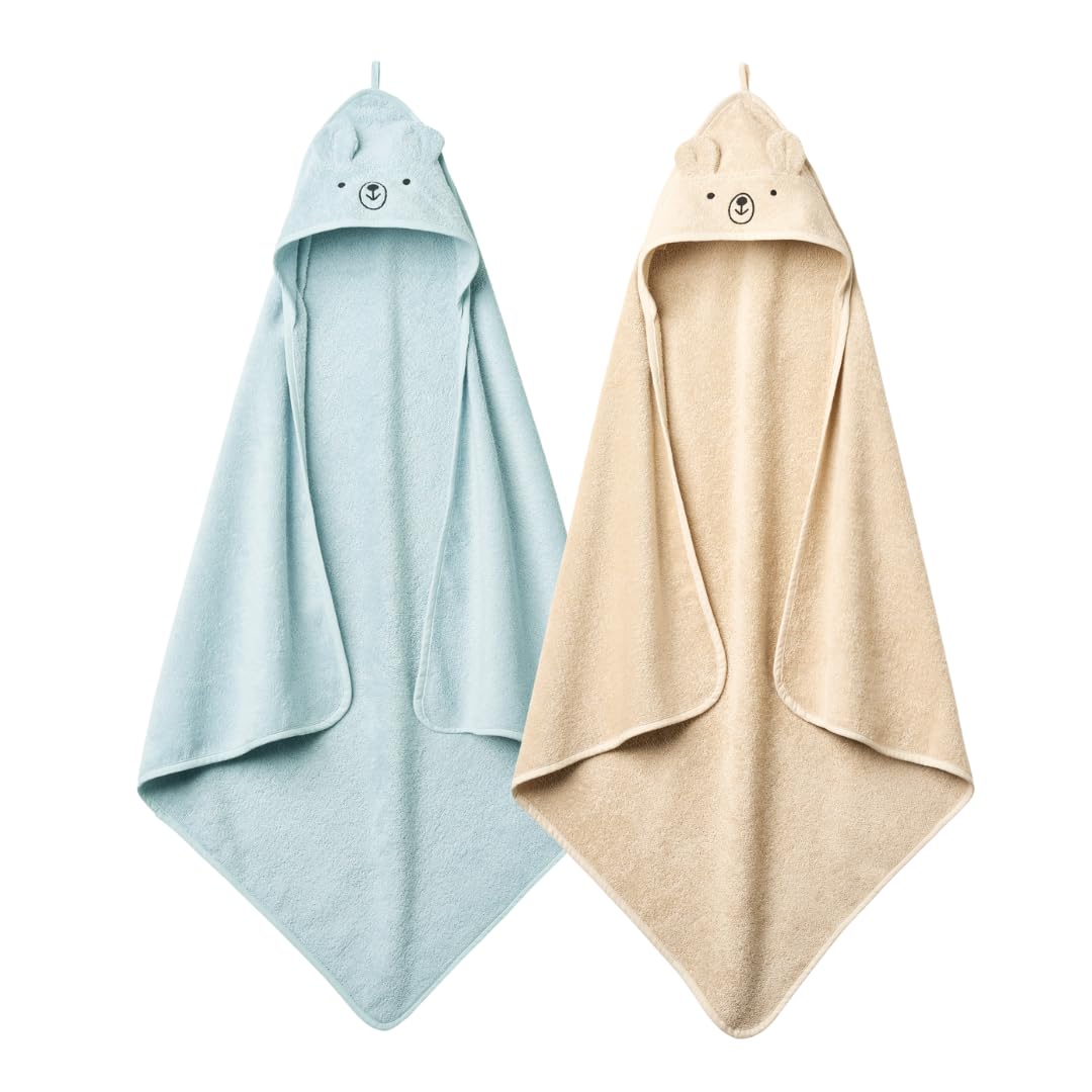 Huxie Baby Hooded Towel - Organic Cotton Comfort for Babies