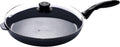 Swiss Diamond Frying Pan Nonstick with Lid 12.5 in - Durable Diamond