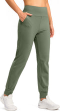 SANTINY Women's Fleece Lined Joggers - Warm, Water Resistant Winter up
