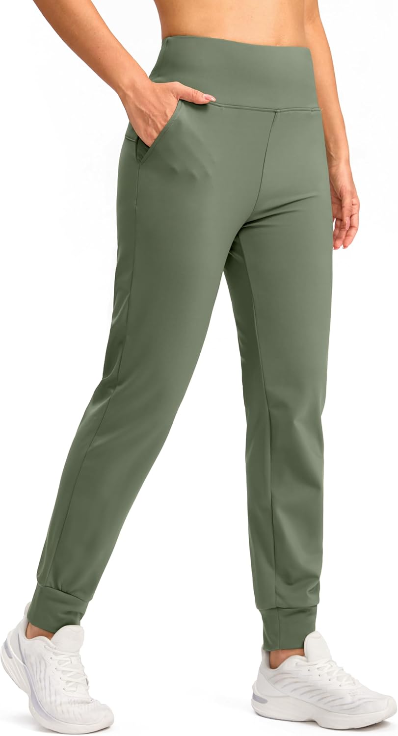 SANTINY Women's Fleece Lined Joggers for Winter Activities