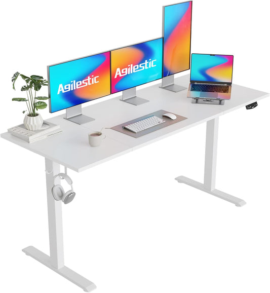 Agilestic Electric Standing Desk - Height Adjustable 63 x 24 in
